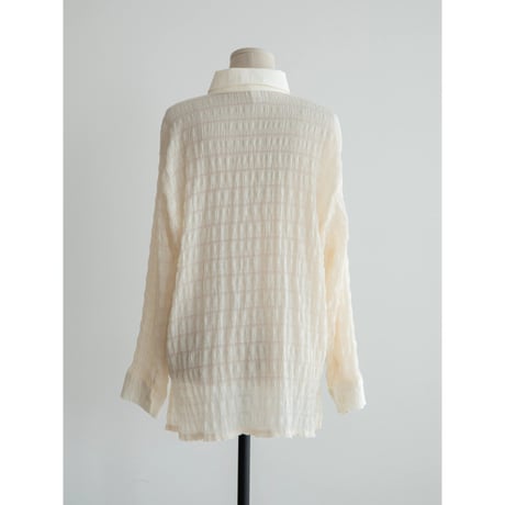 《予約販売》material sheer shirt/2colors_nb0299