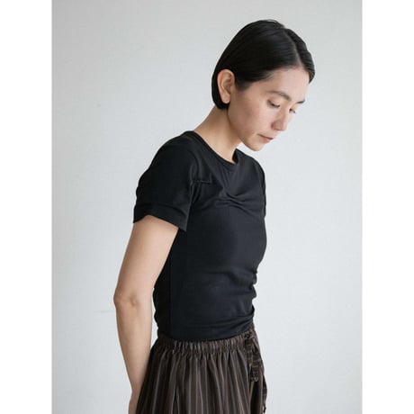 《予約販売》accent gather minimal tee/2colors_nt2549