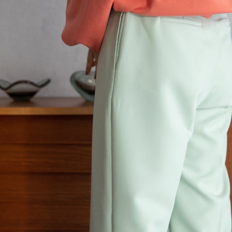 【nokcha original】tuck oval pants/ice mint_np0536