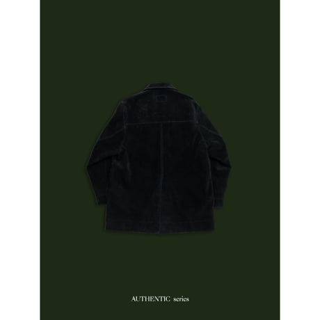 - AUTHENTIC series - real suède rich jacket/black_an0015