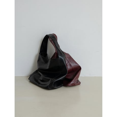 《予約販売》handsome leather like bag/2colors_na0733