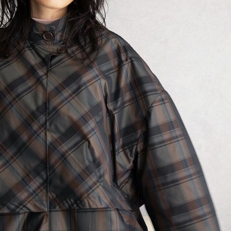【nokcha original】quality over check coat_no0200