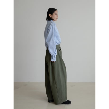 《予約販売》twill oval mannish pants/2colors_np1080