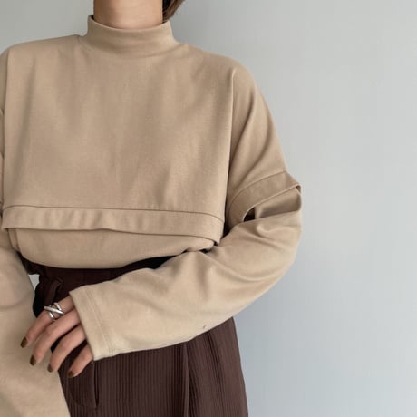 【nokcha original】layered tee/3colors_nt1068