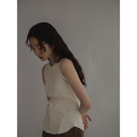 【nokcha original】natural lib tank top/2colors_nt1980