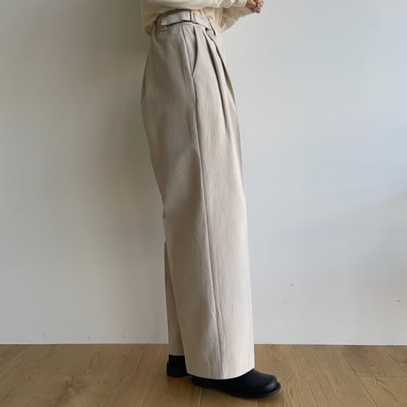 《予約販売》side buckle wide pants/3colors_np0738