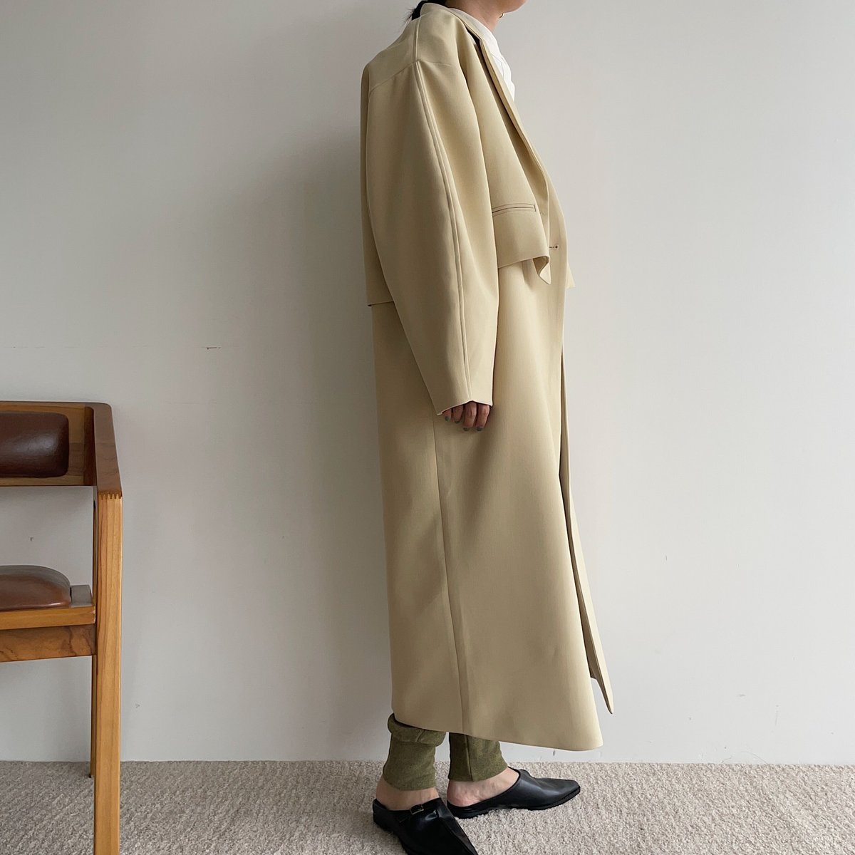 nokcha original 2set mulch coat /navy