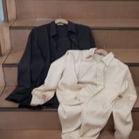 【nokcha original】material pocket shirt/2colors_nb0193