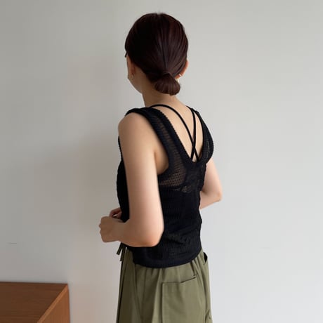 【nokcha original】nuance bra camisole/black_nt1407