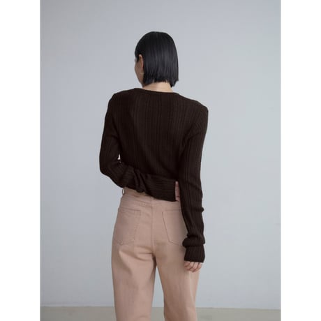 《予約販売》sheer lib knit tops/3colors_nt2493