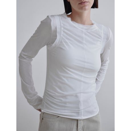 《予約販売》sheer layered tops/2colors_nt2510