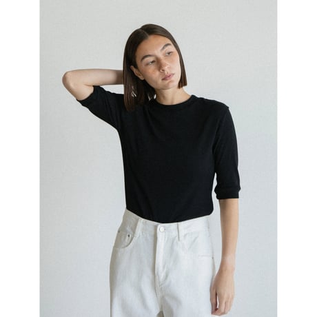 《予約販売》mid sleeve sheer tee/2colors_nt2565