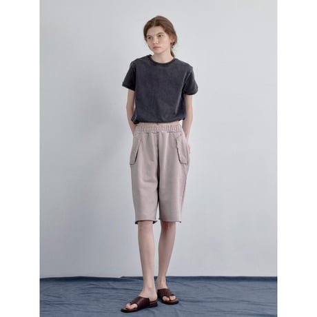 【NOKCHA original】ashed sweat harf pants/2colors_np1254