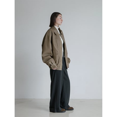 《予約販売》roll up stripe wide pants/2colors_np1200