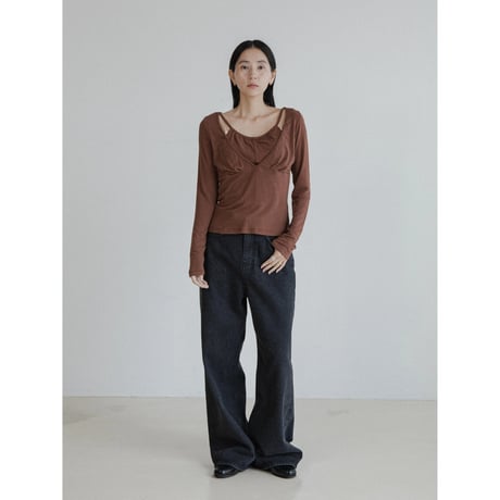 《予約販売》docking lady tops/3colors_nt2411