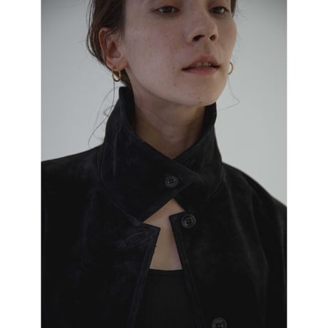 - AUTHENTIC series - real suède rich jacket/black_an0015