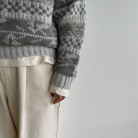 《予約販売》nordic rich knit/2colors_nt1515