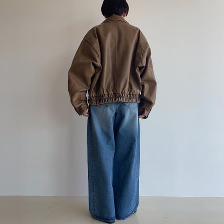 《予約販売》accent mannish eco leather jacket/2colors_no0360