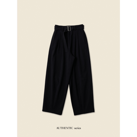 - AUTHENTIC series - mannish twill oval pants/2colors_an0009