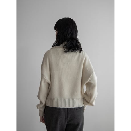 《予約販売》quality zip knit cardigan/2colors_no0398