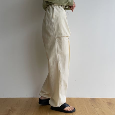 【nokcha original】2way pocket washer pants/ivory_np0768
