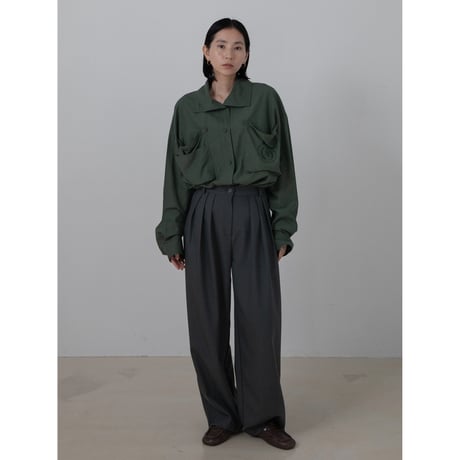 - AUTHENTIC series - emblem shirt/deep green_an0026