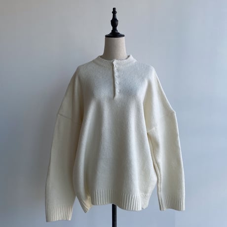 《予約販売》over botan knit/3colors_nt1170