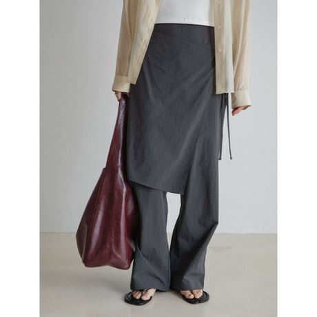 《予約販売》handsome leather like bag/2colors_na0733