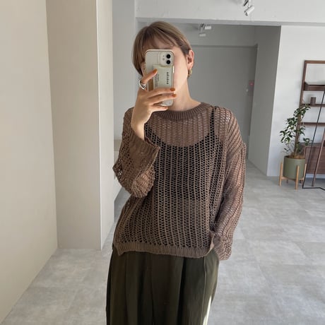《予約販売》mesh loose knit/3colors_nt0921