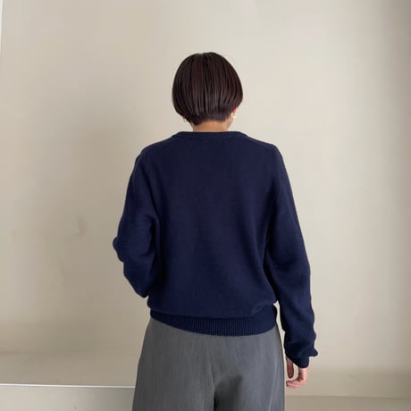 《予約販売》v neck simply knit/2colors_nt1904