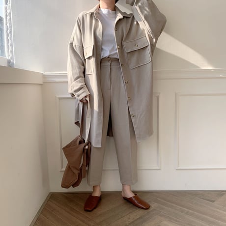 【NOKCHA  original】soft slacks/2colors_np0015