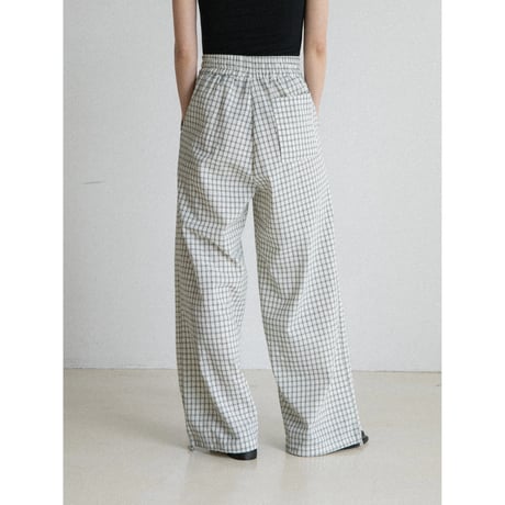 《予約販売》light check tuck pants/2colors_np1243