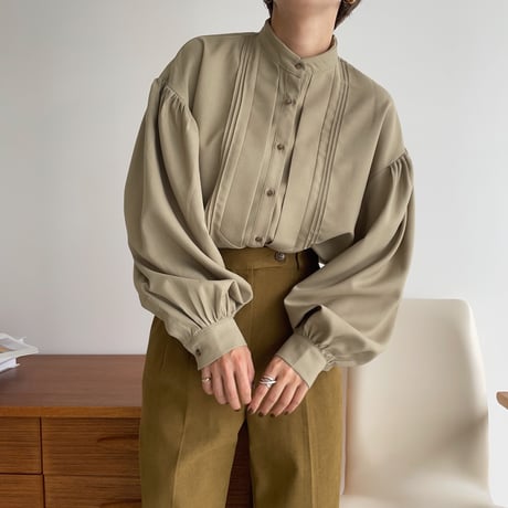 【nokcha original】2way lady gather blouse_nt1061