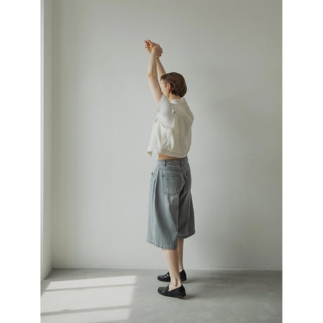 - AUTHENTIC series - material linen vest/ivory_an0041