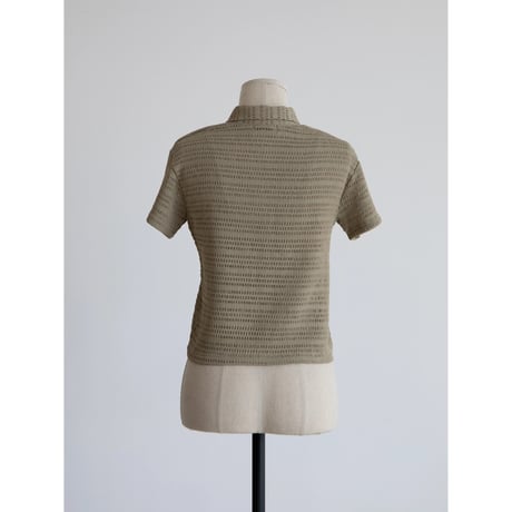 《予約販売》jacquard mesh shirt/2colors_nb0257