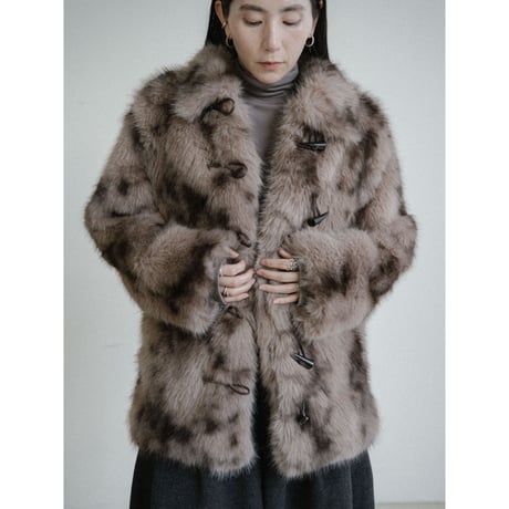 《予約販売》toggle button fur jacket_no0491