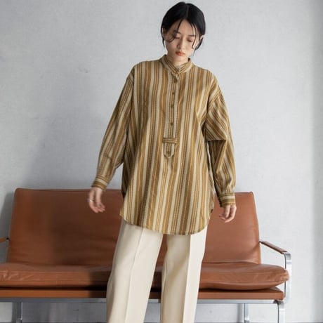 【nokcha original】tuck botan pants/ivory_np0534