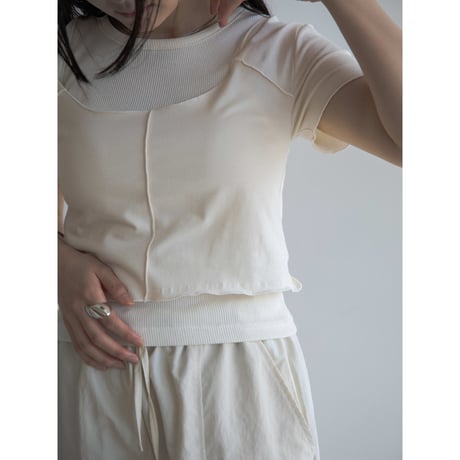 《予約販売》2set material layered tee/2colors_nt2046