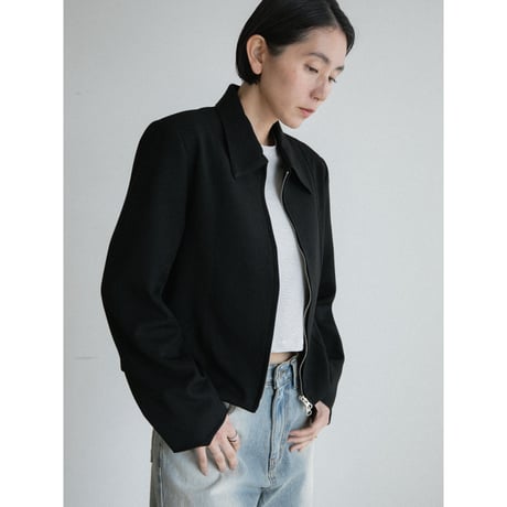 《予約販売》double zip minimal jacket/2colors_no0531