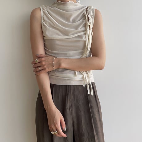 《予約販売》layered chiffon tank top/2colors_nt1770