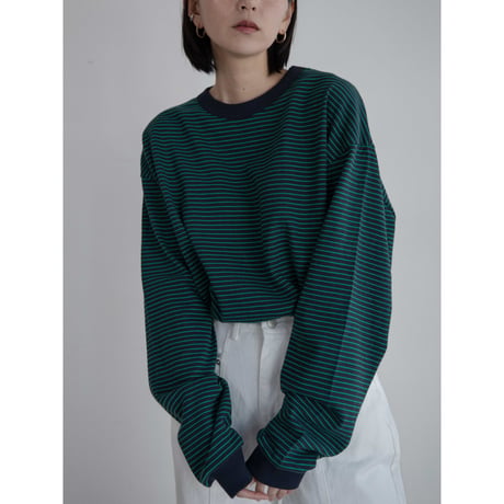 《予約販売》border accent over tee/2colors(unisex)_nt2229