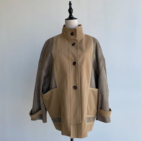 【nokcha original】quilting liner check jacket_no0162