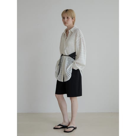 《予約販売》crochet knit over shirt_nt2296