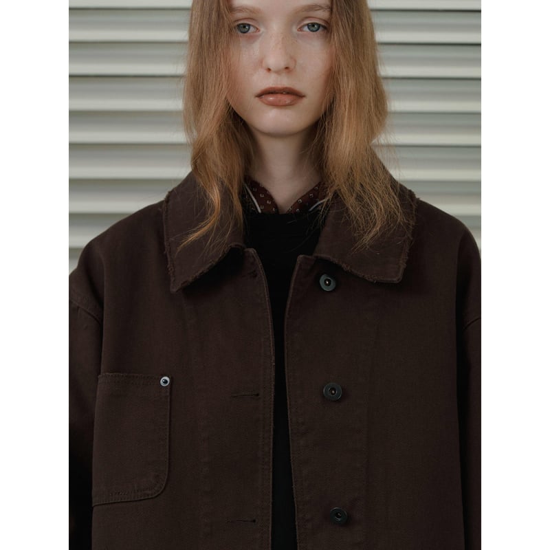 NOKCHA original】cotton over jacket/brown_no046