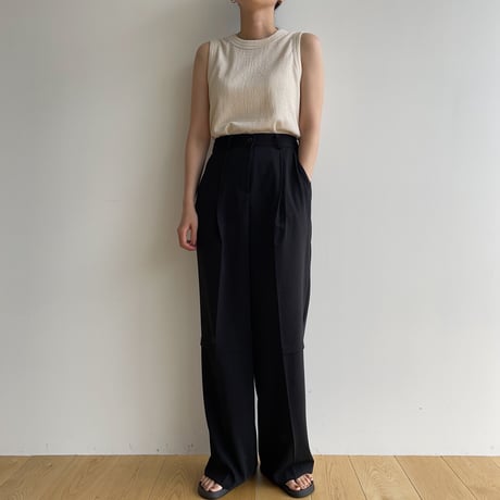 【nokcha original】knee wide pants/2colors_np0826