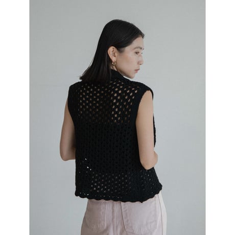 《予約販売》mannish low gauge knit vest/2colors_nt2339