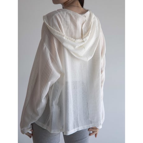 《予約販売》sheer over hoodie/2colors_no0389
