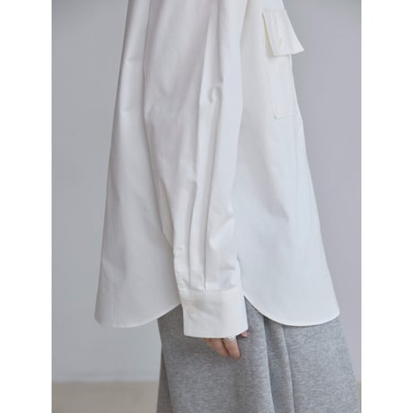 《予約販売》cotton pocket shirt/2colors_nb0358