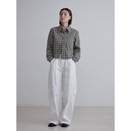 《予約販売》check minimal shirt_nb0361