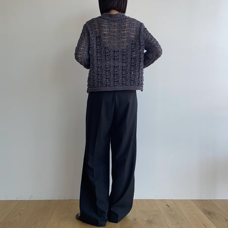 《予約販売》straight tuck wide pants/2colors_np0902